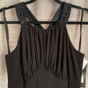 Jones New York Black Formal Dress Criss Cross Back